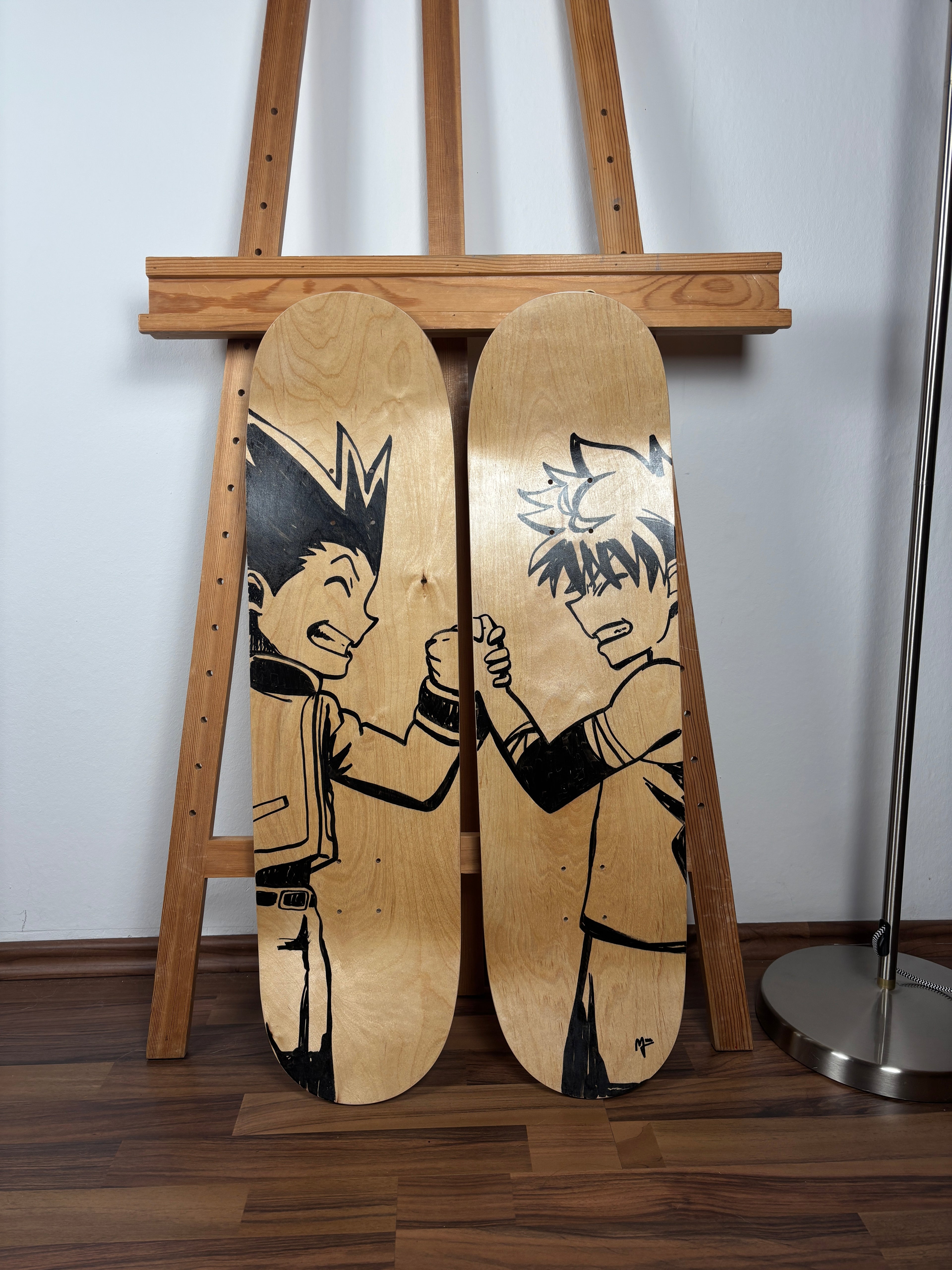 "Hunter x Hunter" inspired decorative skateboards