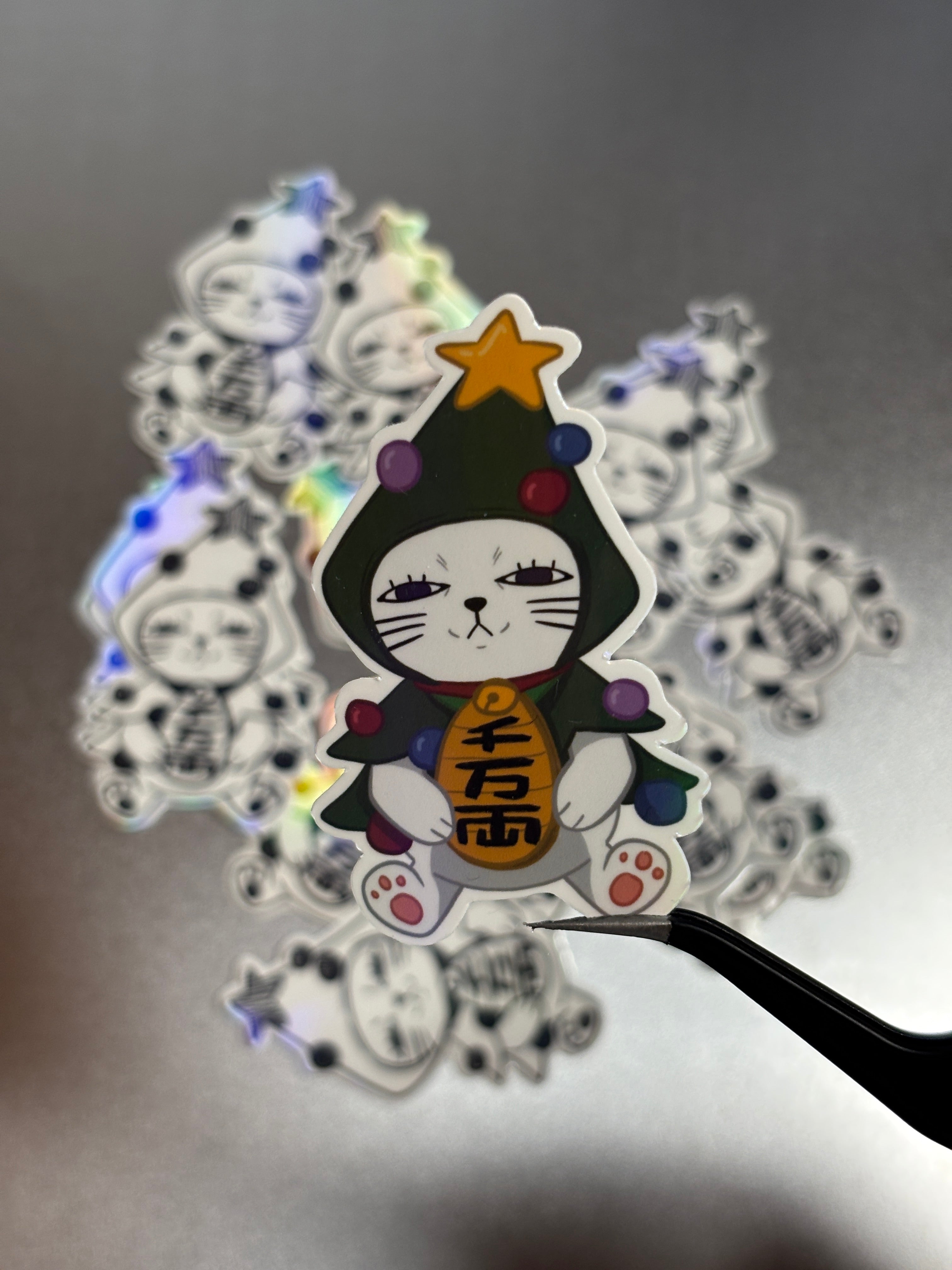 Christmas Turbo Granny Vinyl Sticker