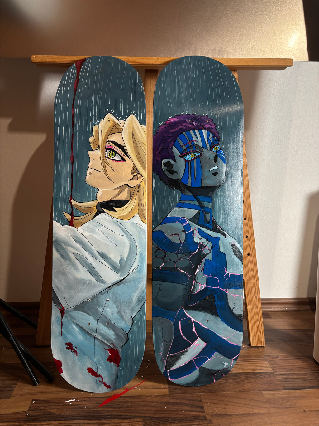 "Demon Slayer" inspired decorative skateboards