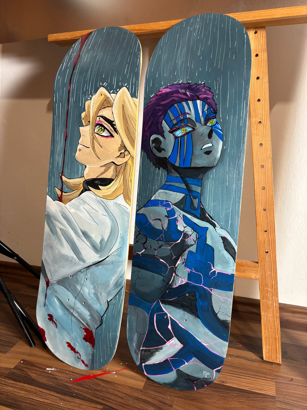 "Demon Slayer" inspired decorative skateboards