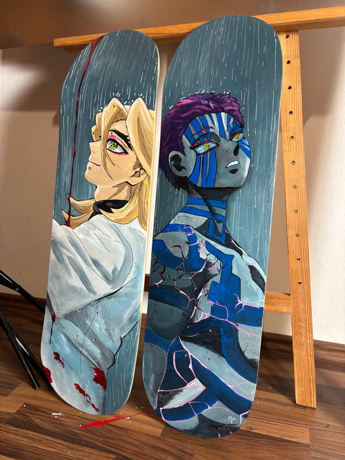 "Demon Slayer" inspired decorative skateboards