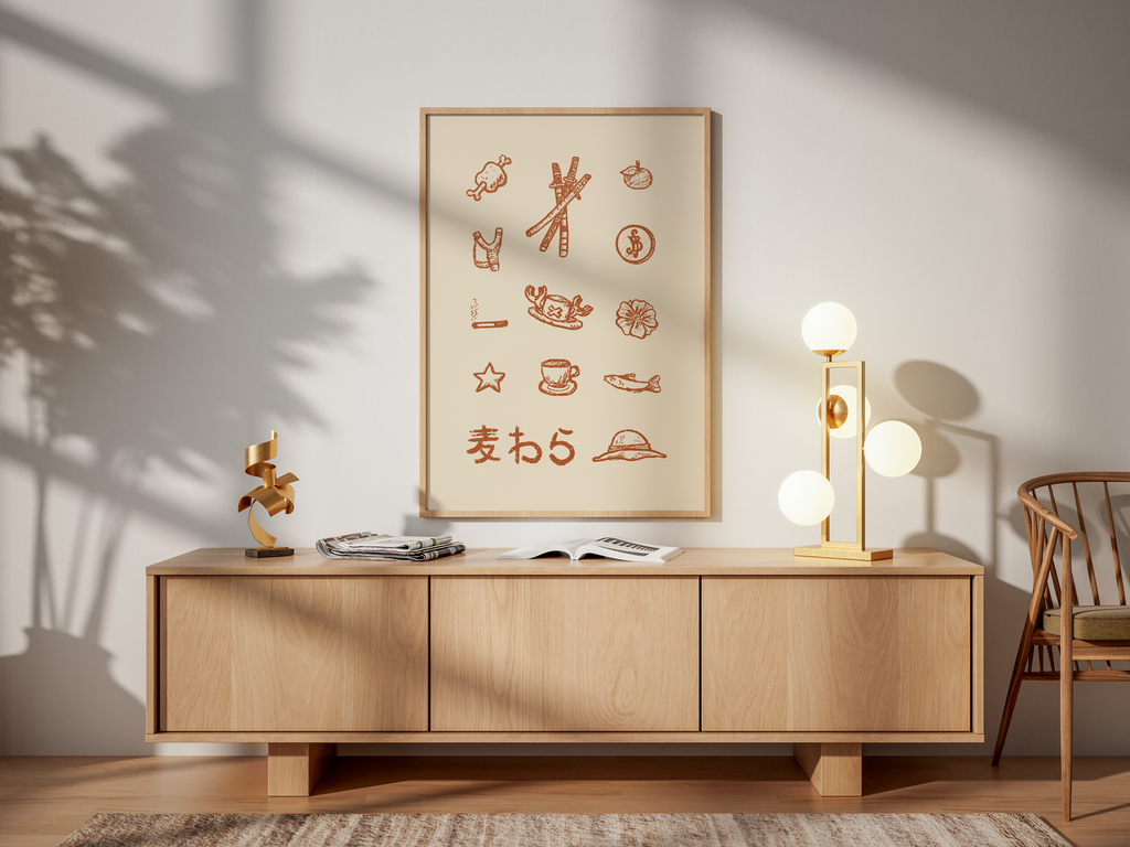 Mugiwara Print A3