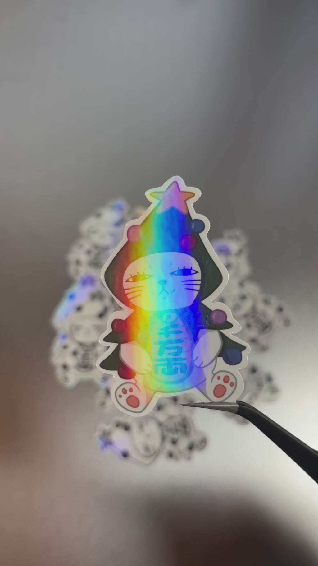 Christmas Turbo Granny Vinyl Sticker