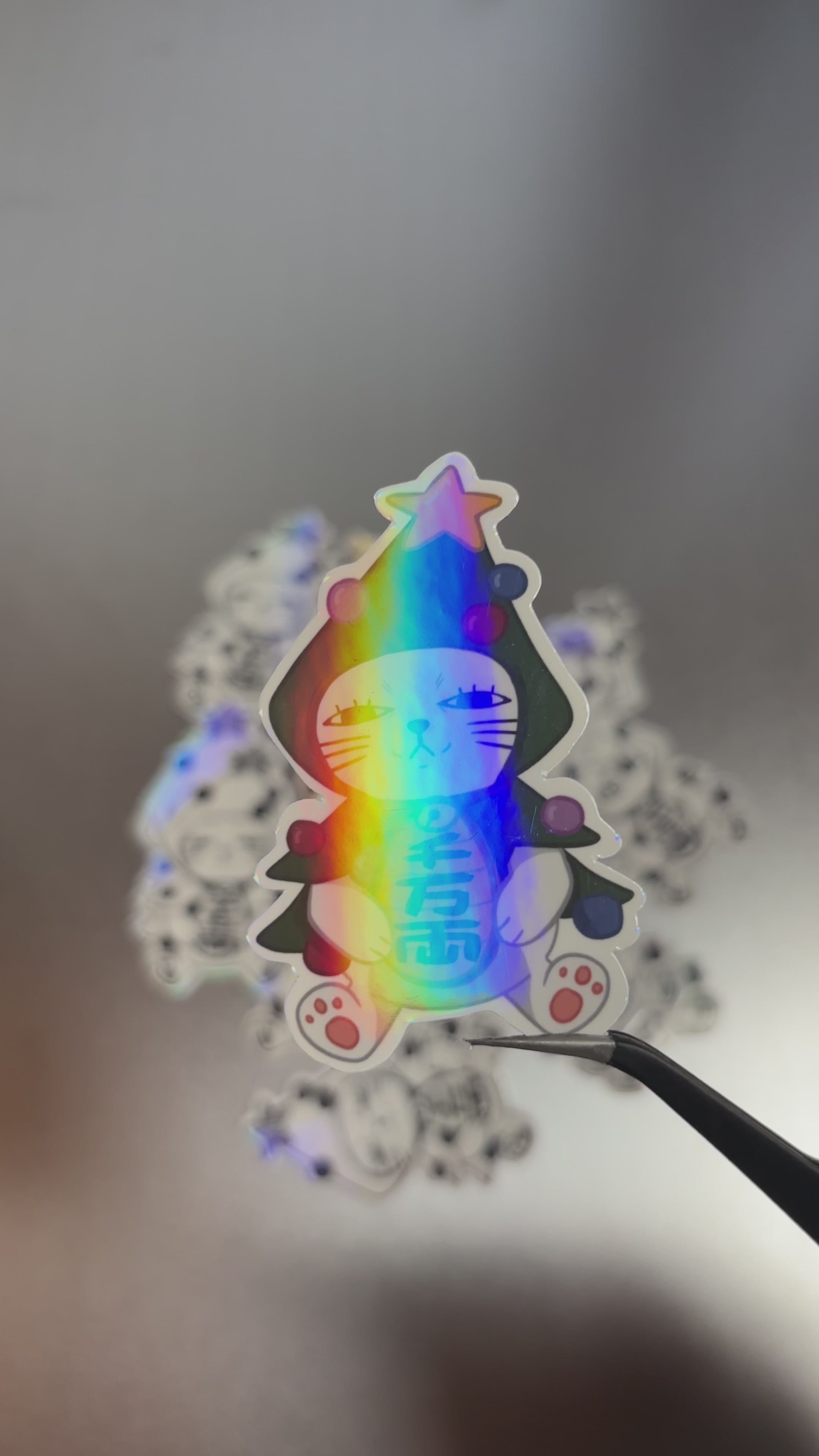 Christmas Turbo Granny Vinyl Sticker